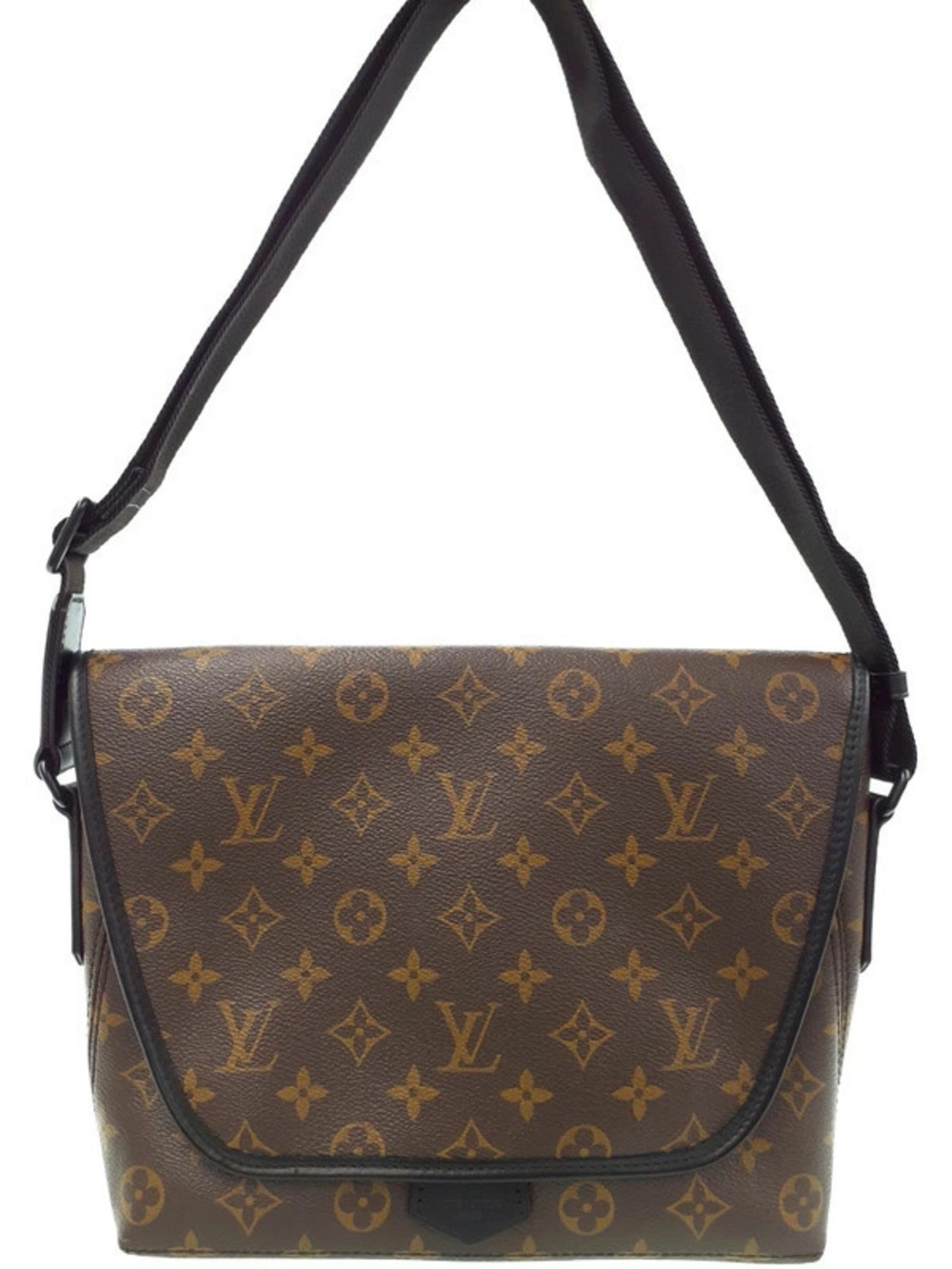 Louis Vuitton Monogram Macassar Brown Magnetic Messenger Shoulder Bag